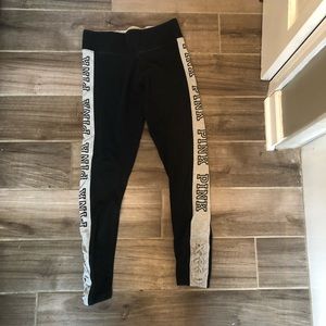 Pink Victoria’s Secret yoga leggings